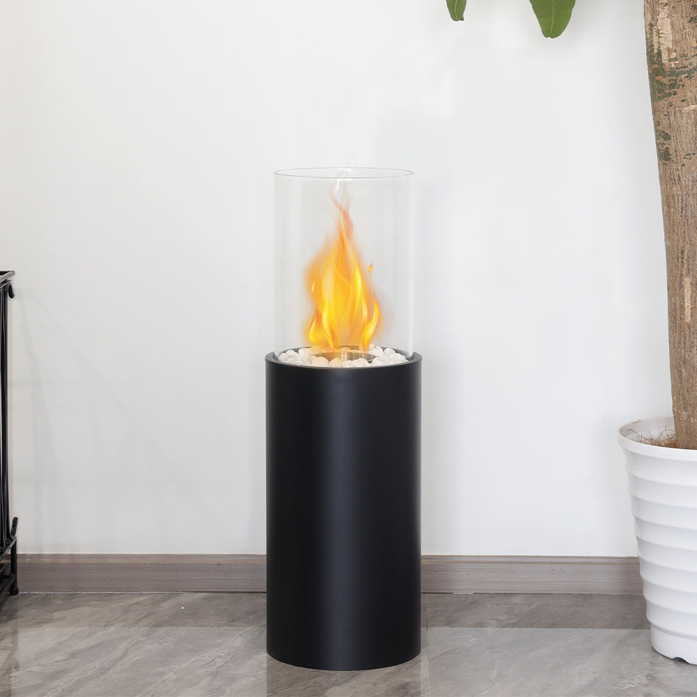 10" *10"*31.50 " Big Round Freestanding Outdoor Fireplace-2