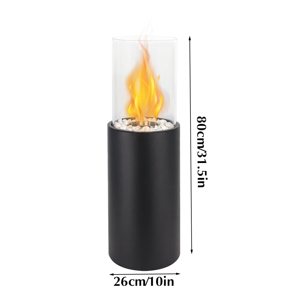 10" *10"*31.50 " Big Round Freestanding Outdoor Fireplace-4