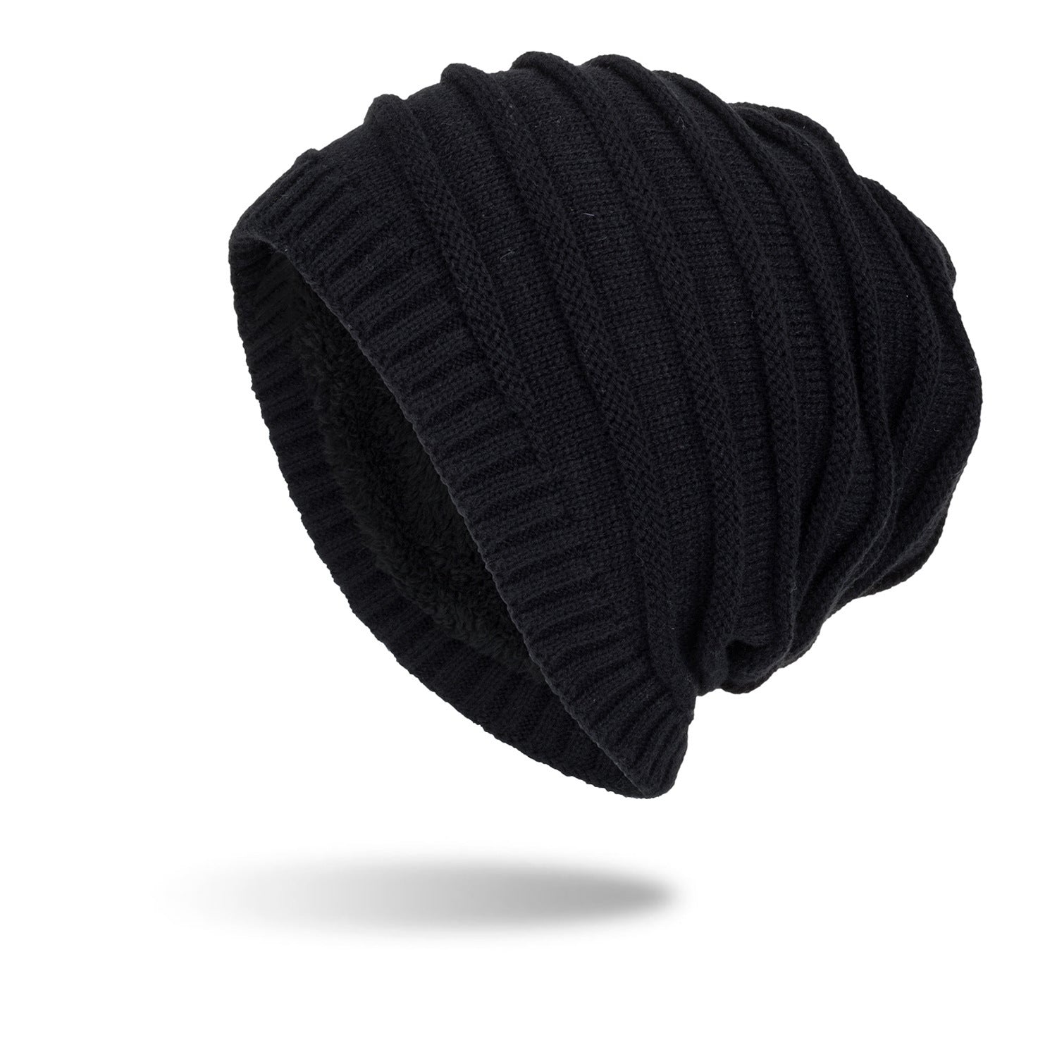 Plush Sweater Hat Outdoor Warm Knit Beanie